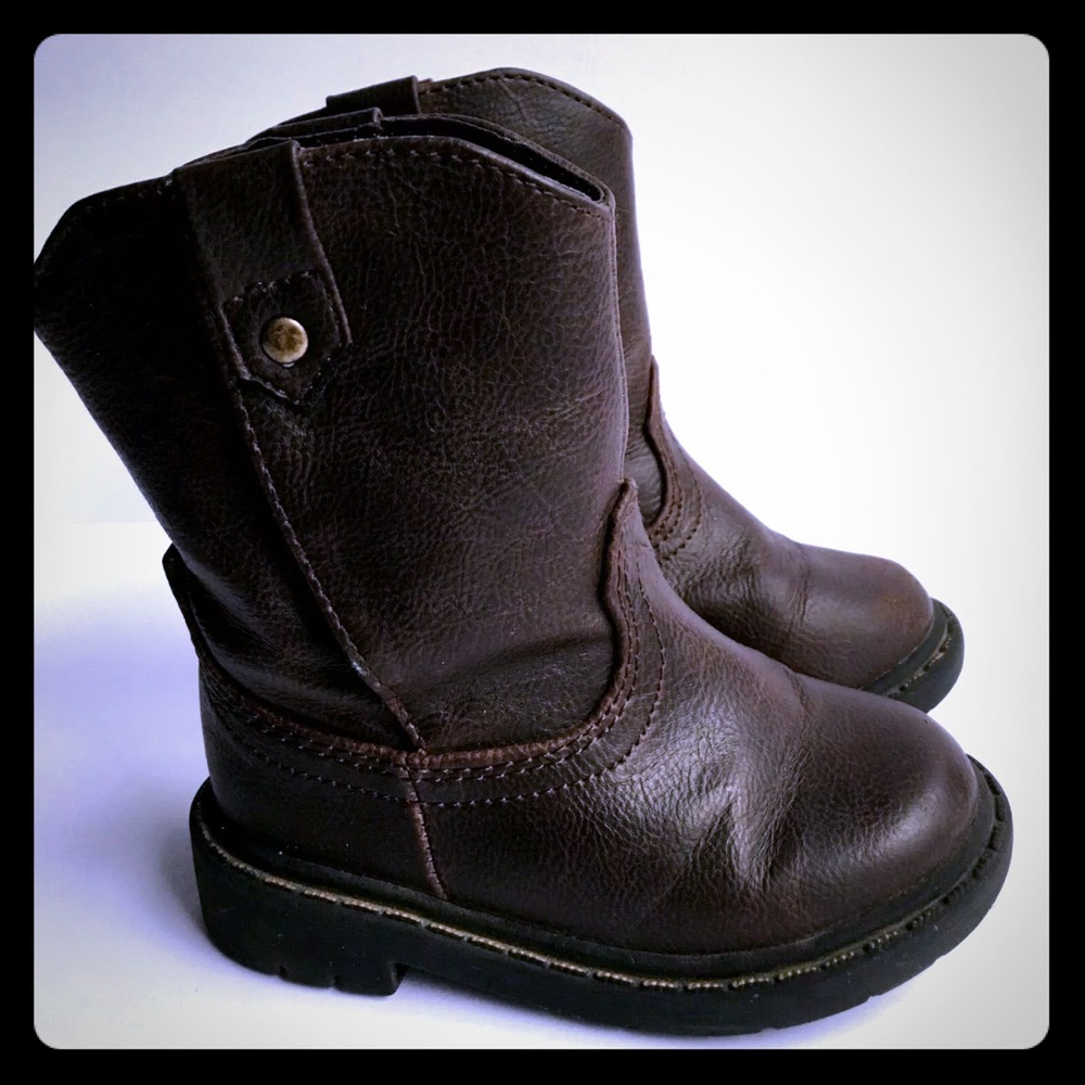 ***SOLD***Toddler boy brown cowboy boots